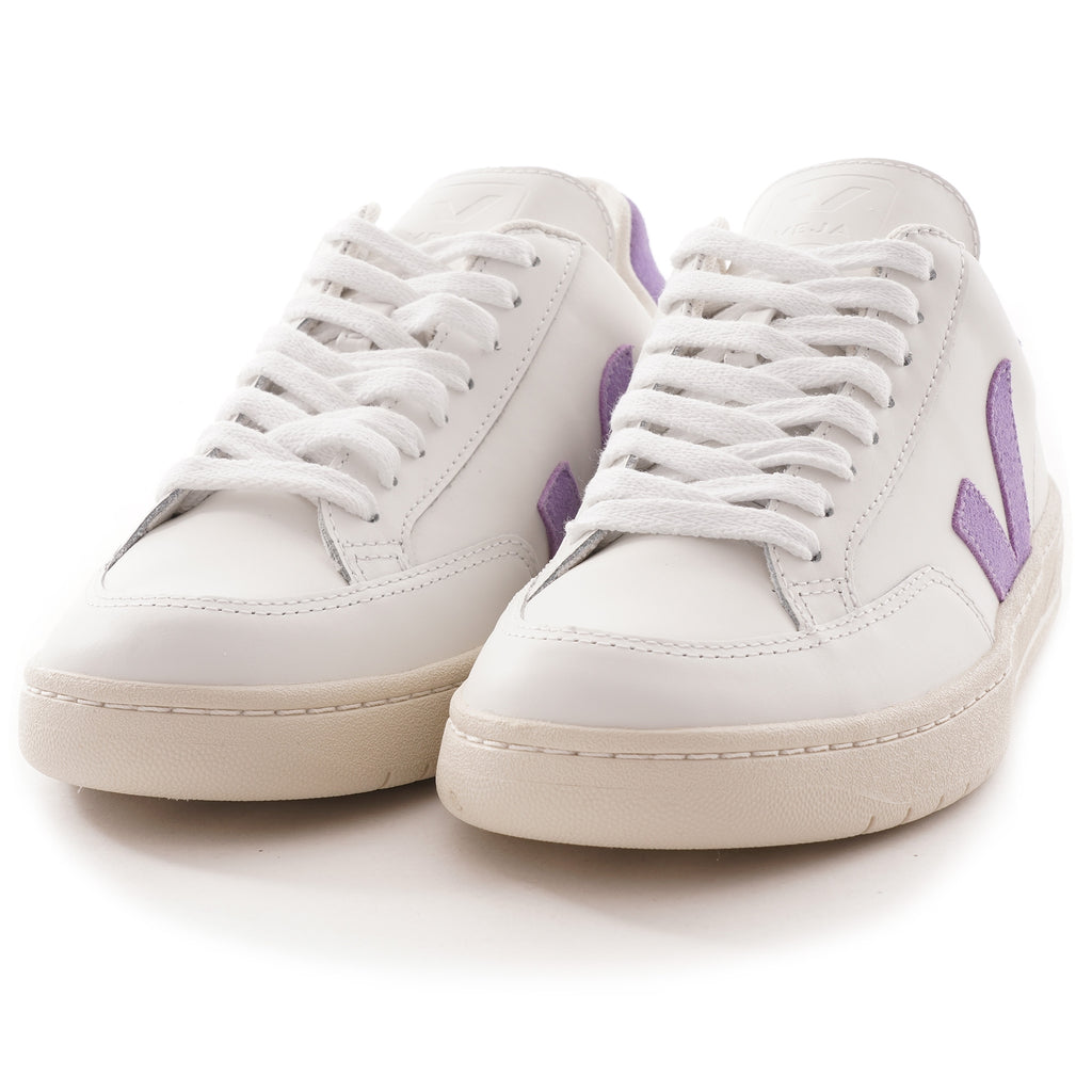 Womens V-12 Leather - Extra White/Lavender