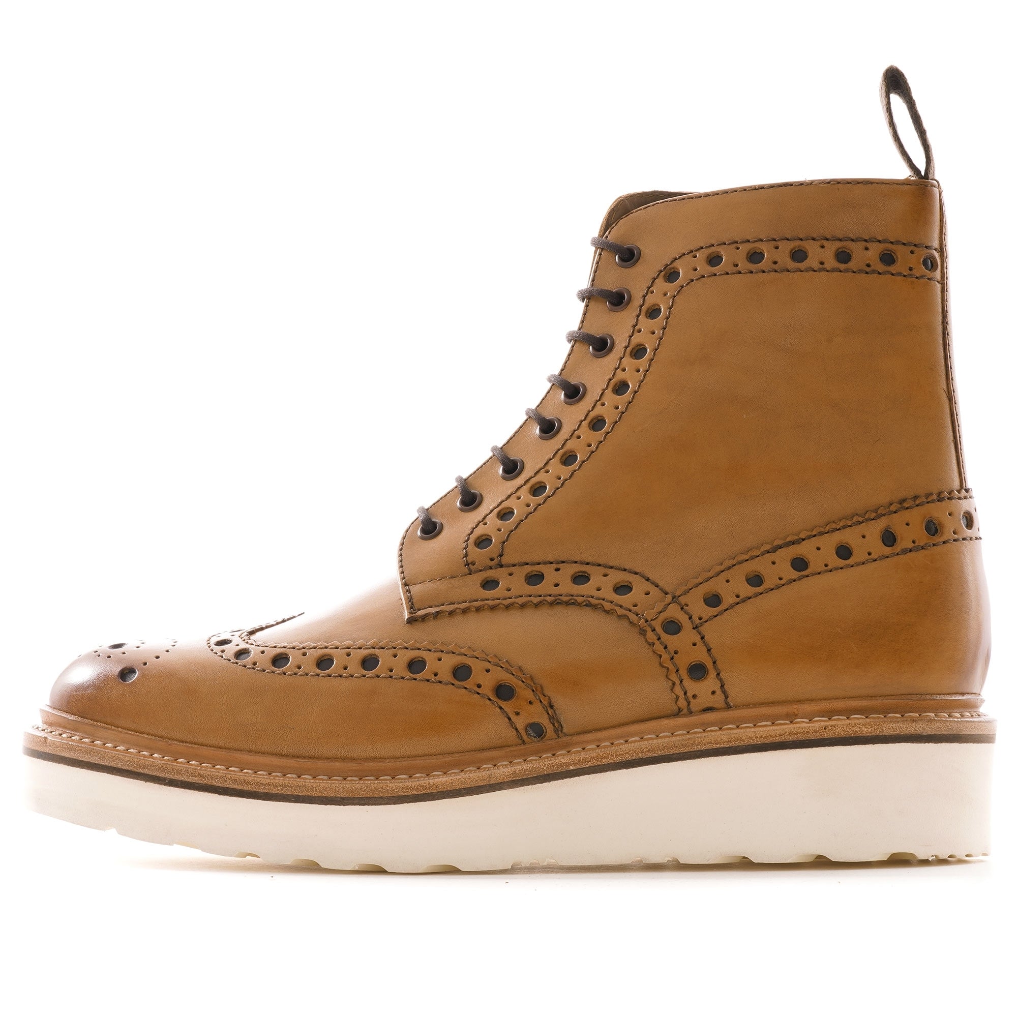 Fred Brogue Boot - Tan