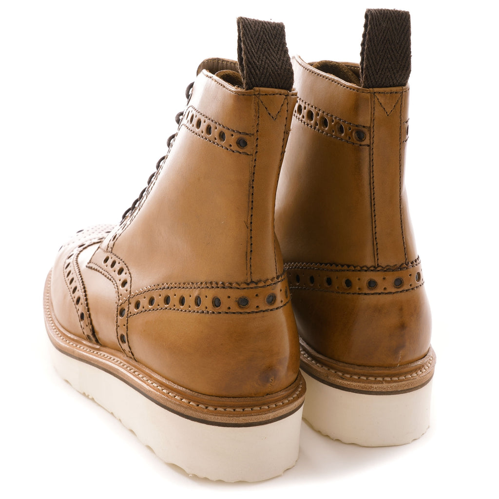 Fred Brogue Boot - Tan