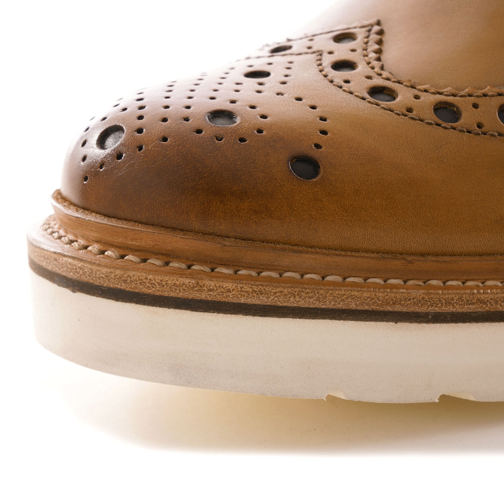 Fred Brogue Boot - Tan