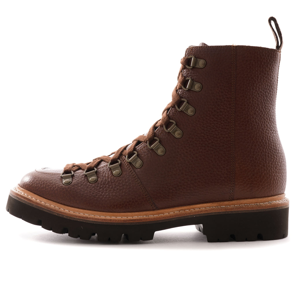 Brady Grain Leather Boot - Tan