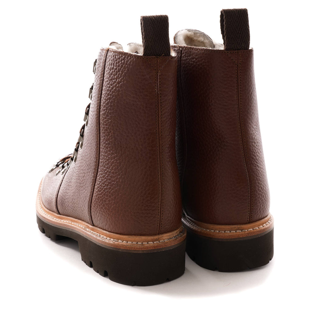 Brady Grain Leather Boot - Tan