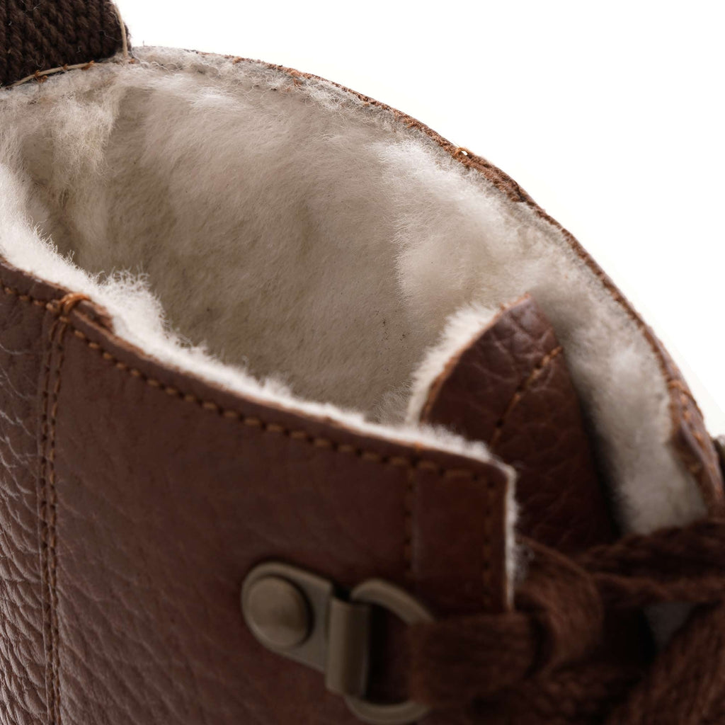 Brady Grain Leather Boot - Tan