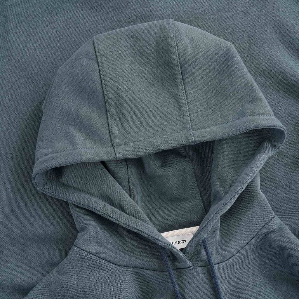 Vagn Classic Hooded Sweatshirt - Mineral Blue