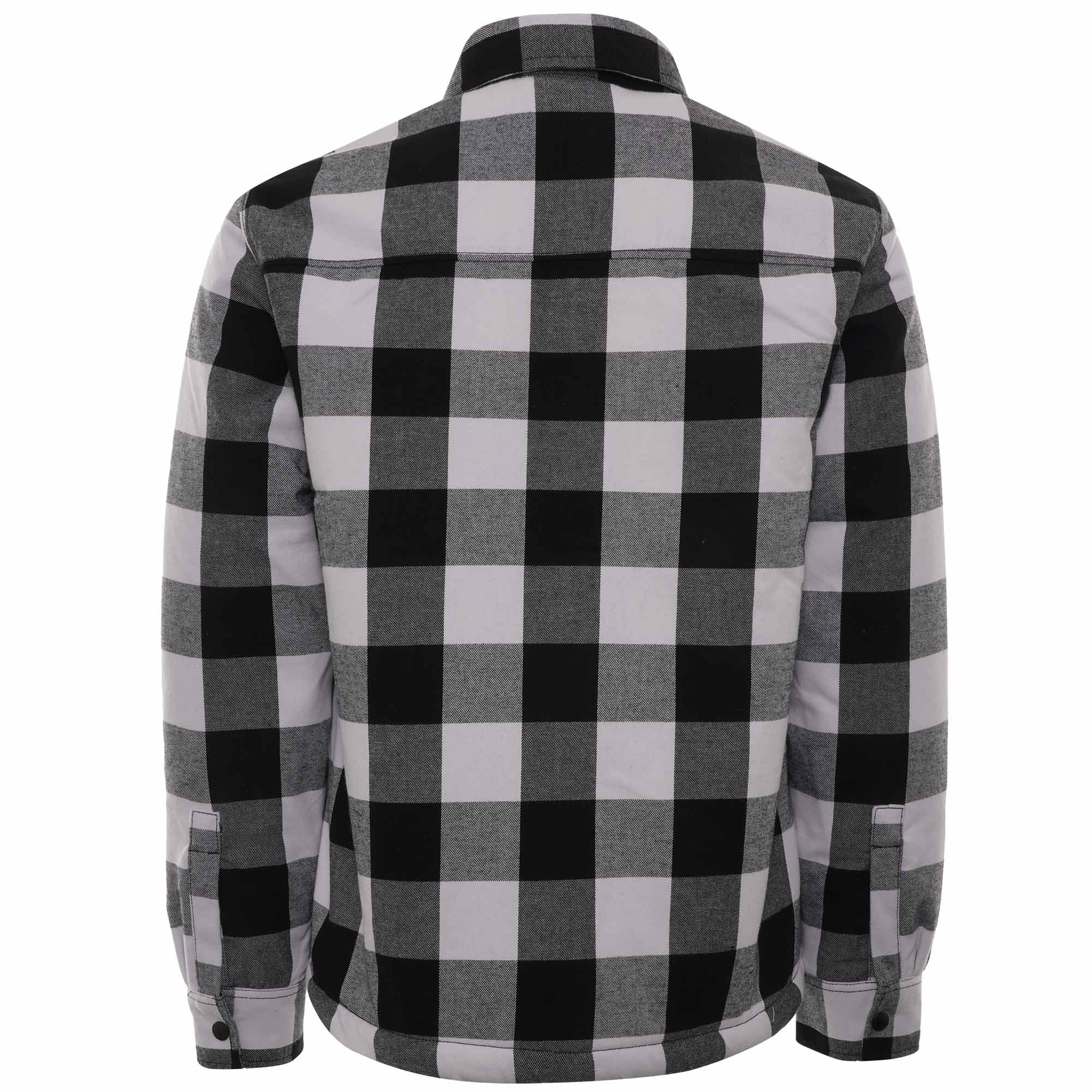 Sherpa Lined Sacramento Shirt - Black/White