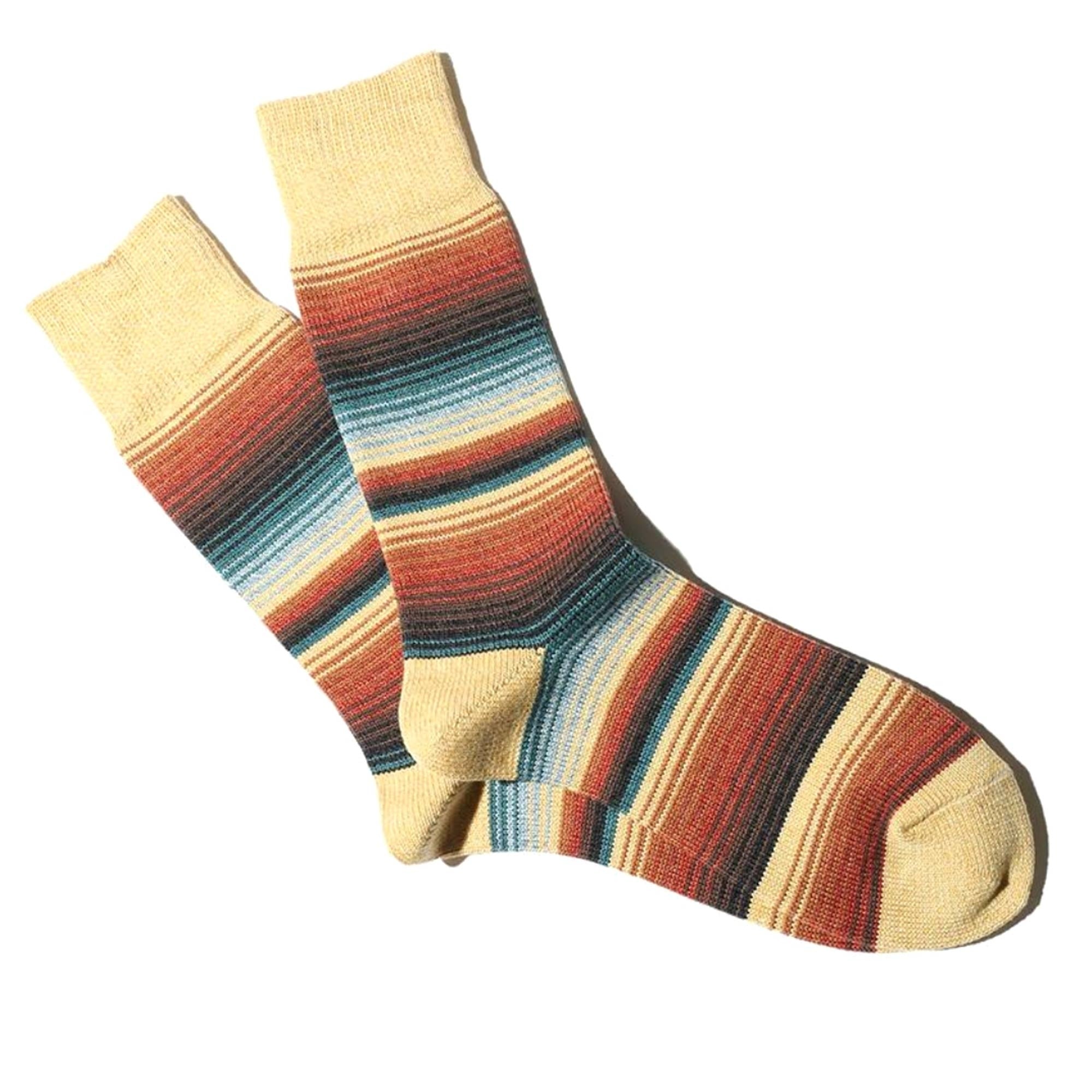 Sarape Stripes Crew - Mustard