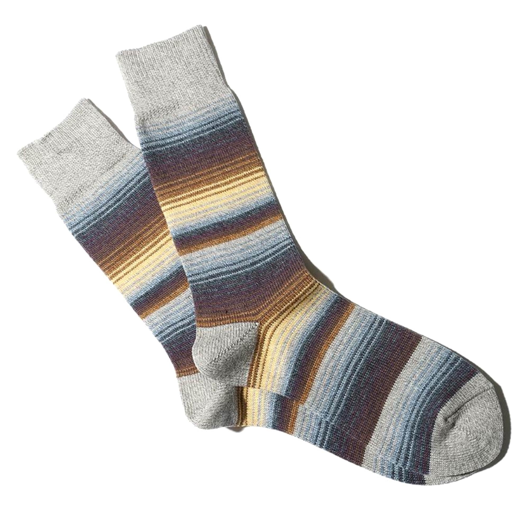 Sarape Stripes Crew - Grey