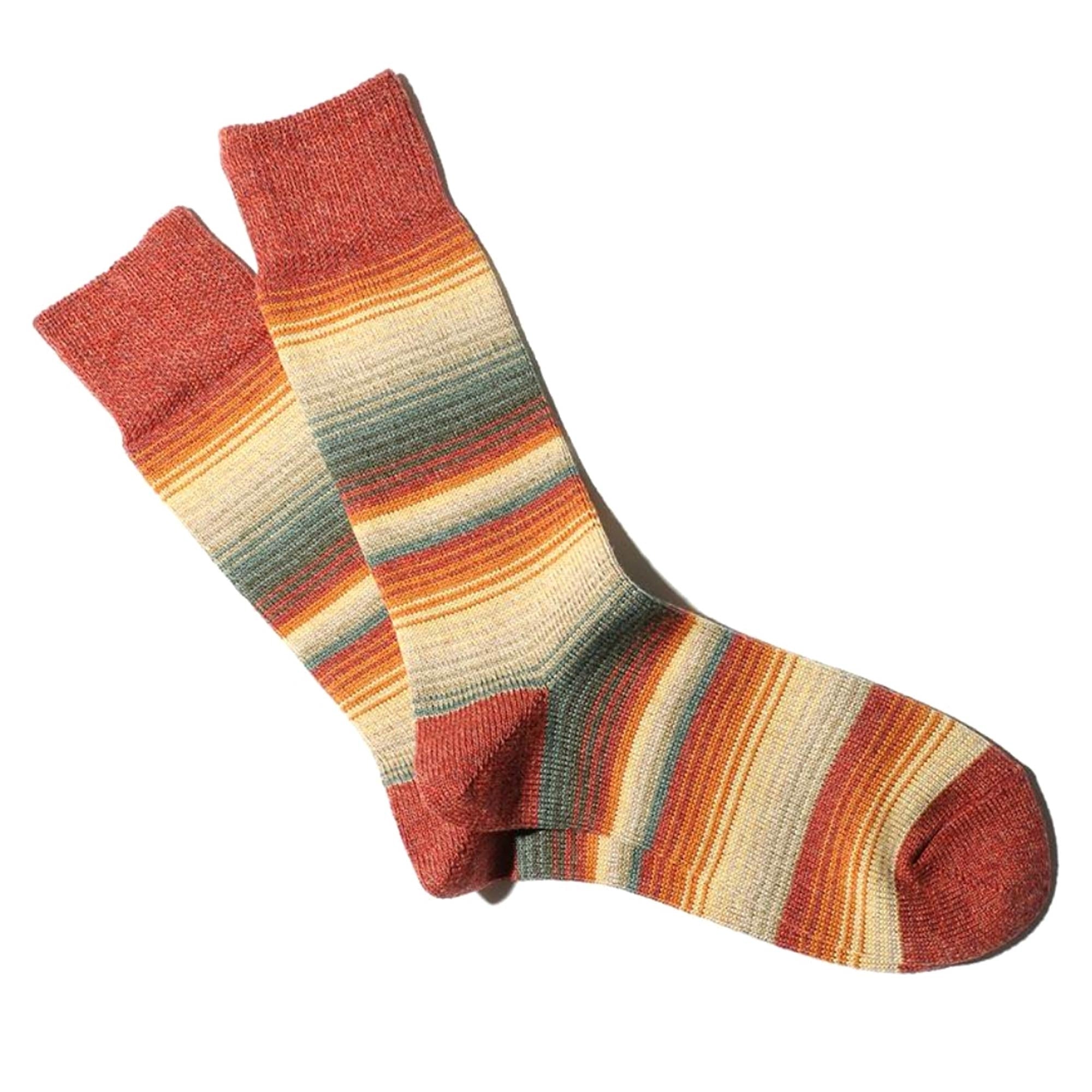 Sarape Stripes Crew - Red