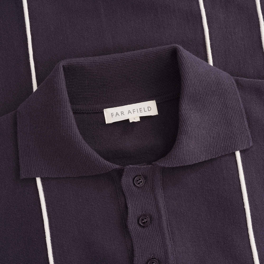 Alfaro Long Sleeve Polo - Nightshade