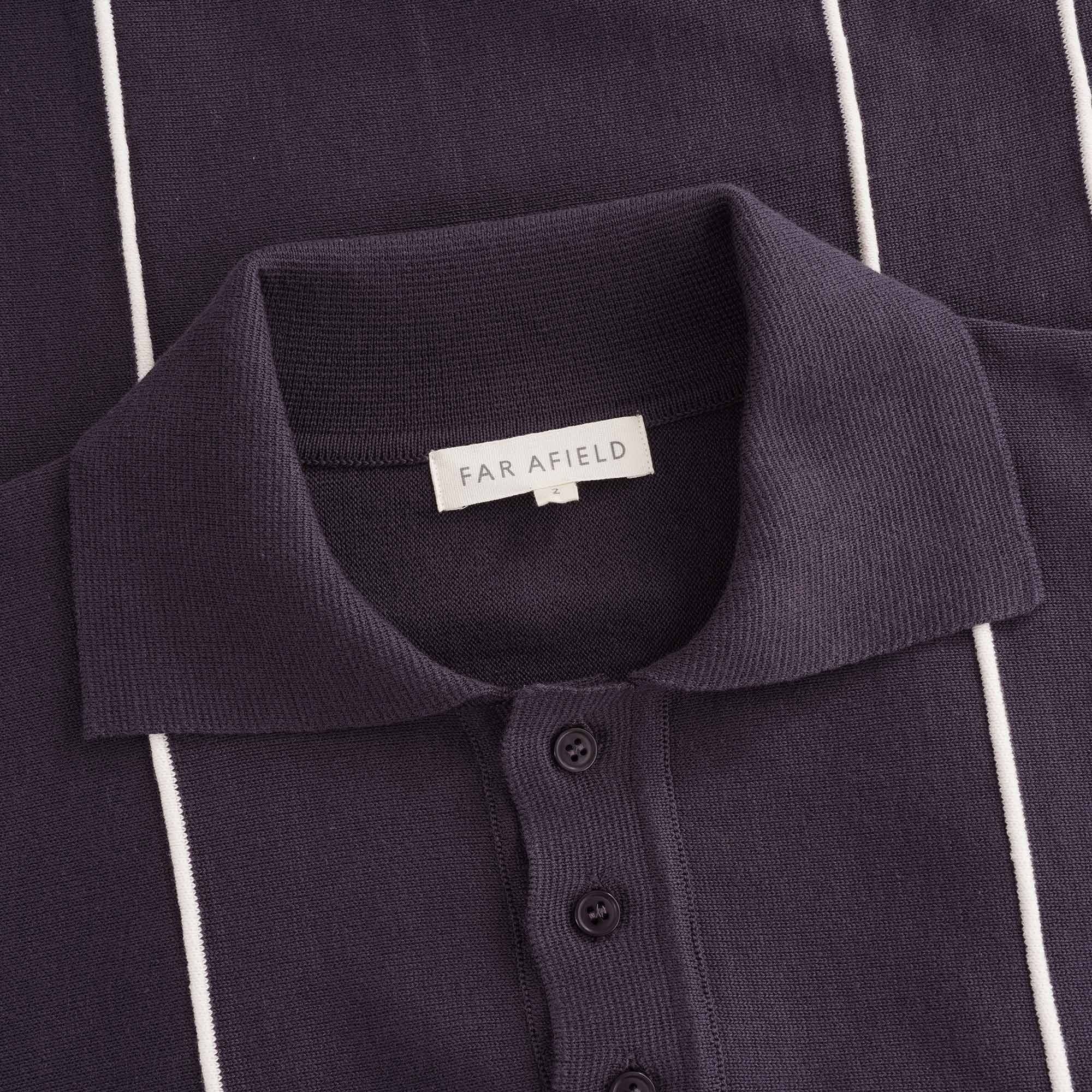 Alfaro Long Sleeve Polo - Nightshade