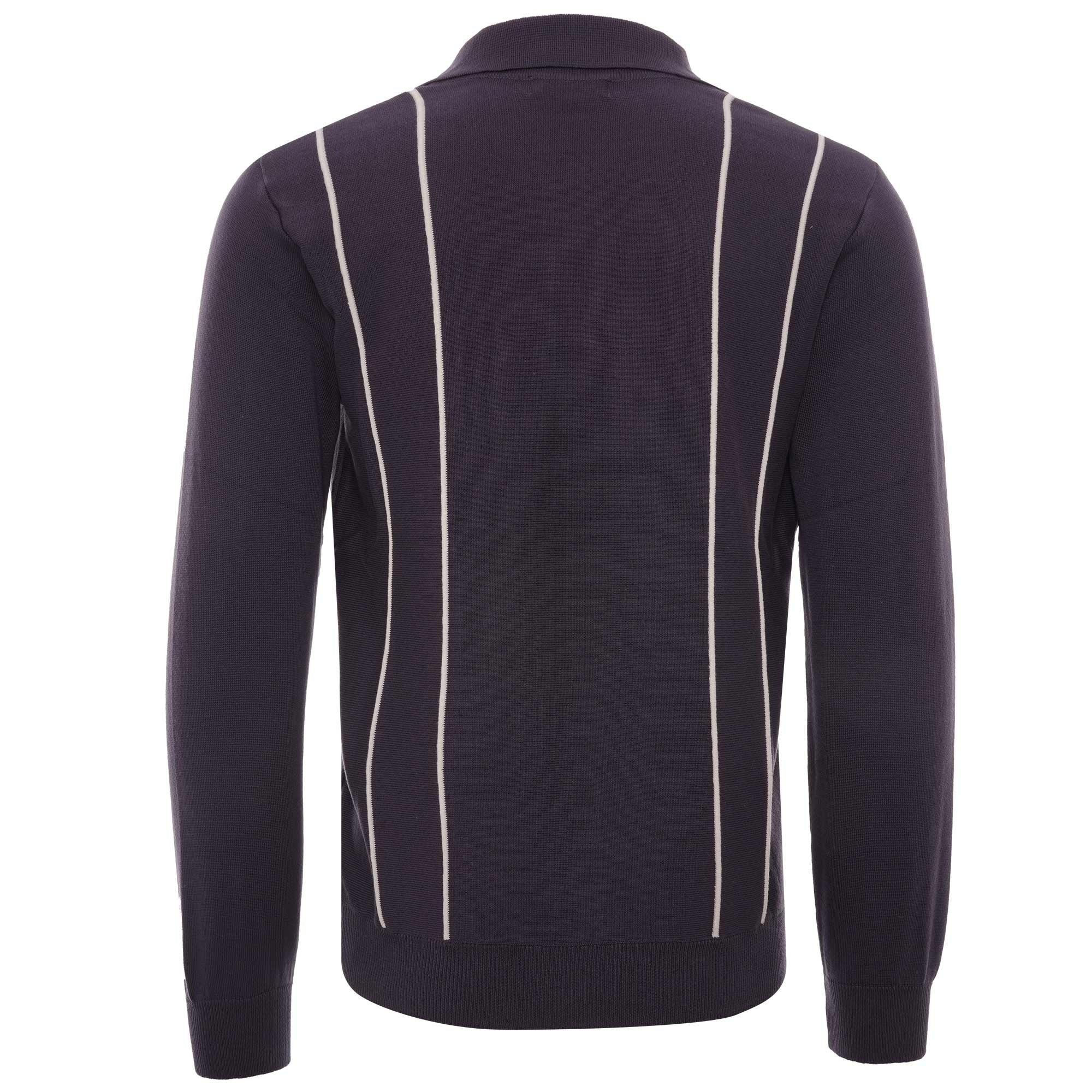 Alfaro Long Sleeve Polo - Nightshade