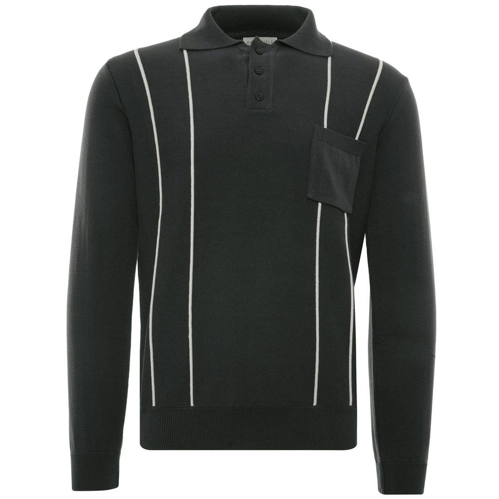 Alfaro Long Sleeve Polo - Beluga