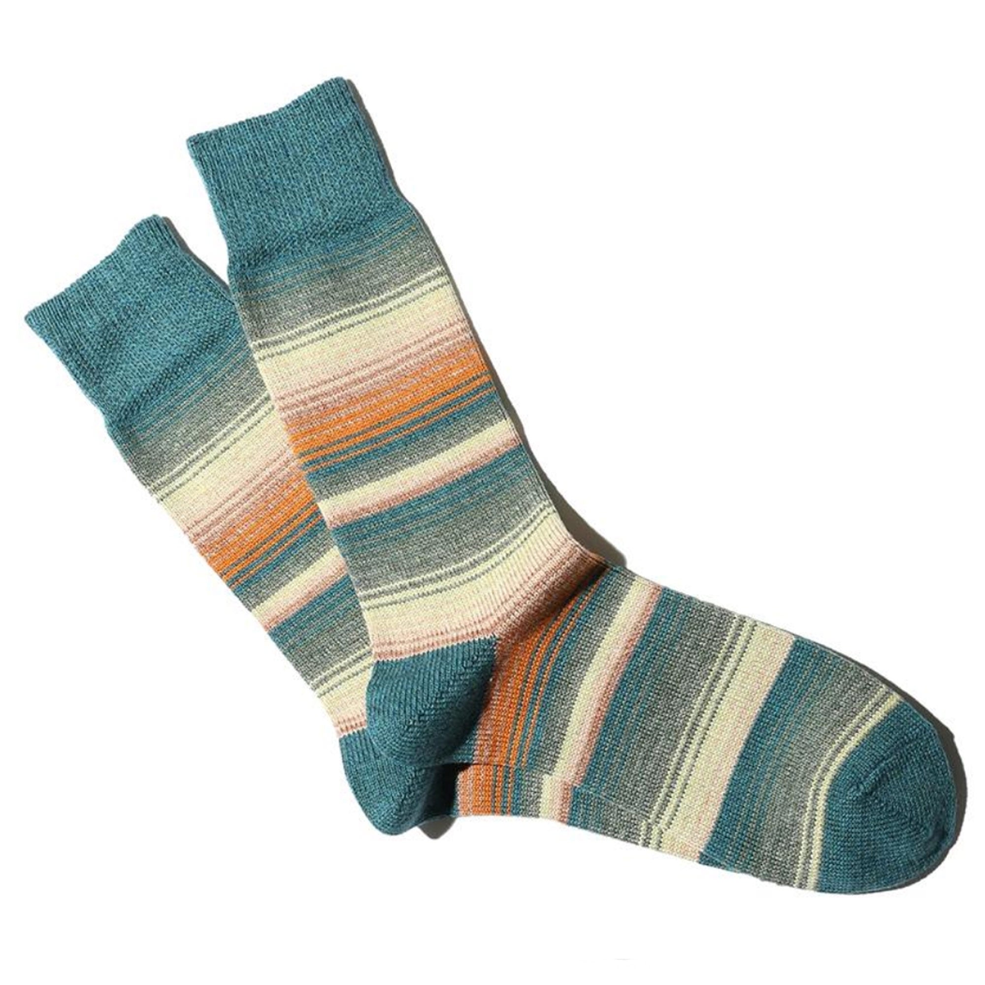 Sarape Stripes Crew - Green