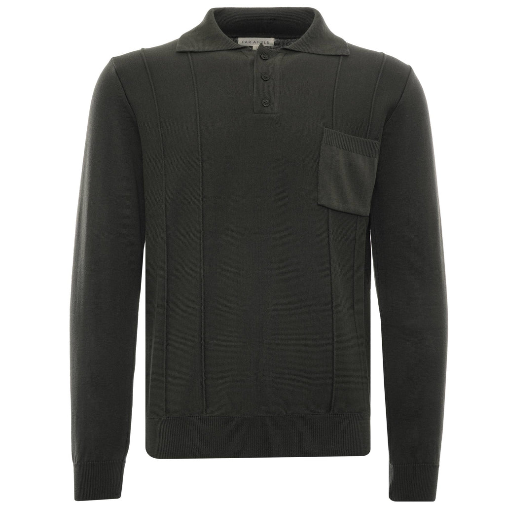 Marlow Long Sleeve Polo - Beluga
