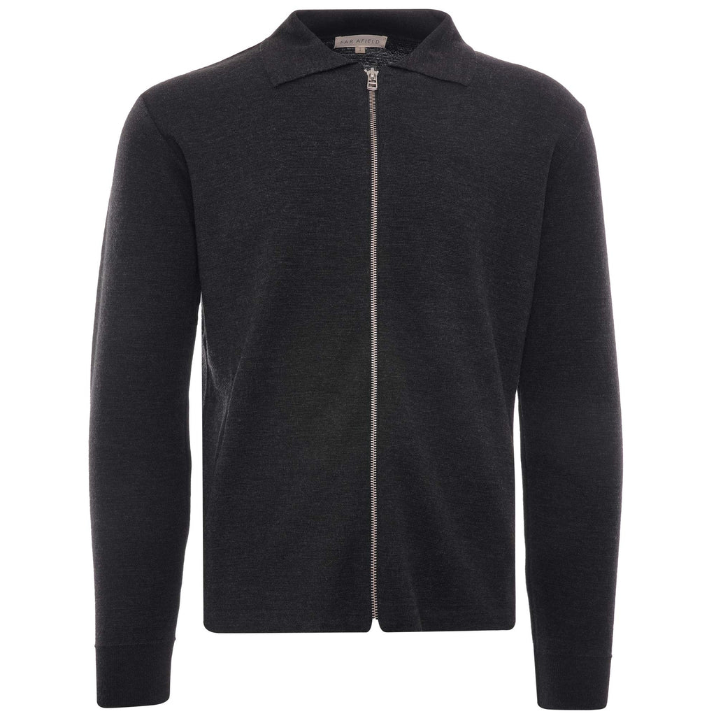 Alexsey Zipper Cardigan - Beluga