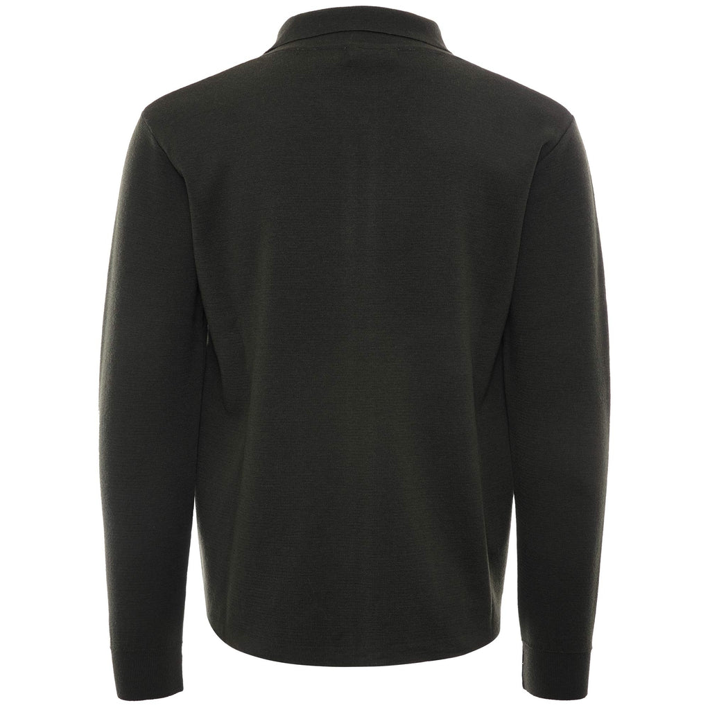 Alexsey Zipper Cardigan - Dark Olive