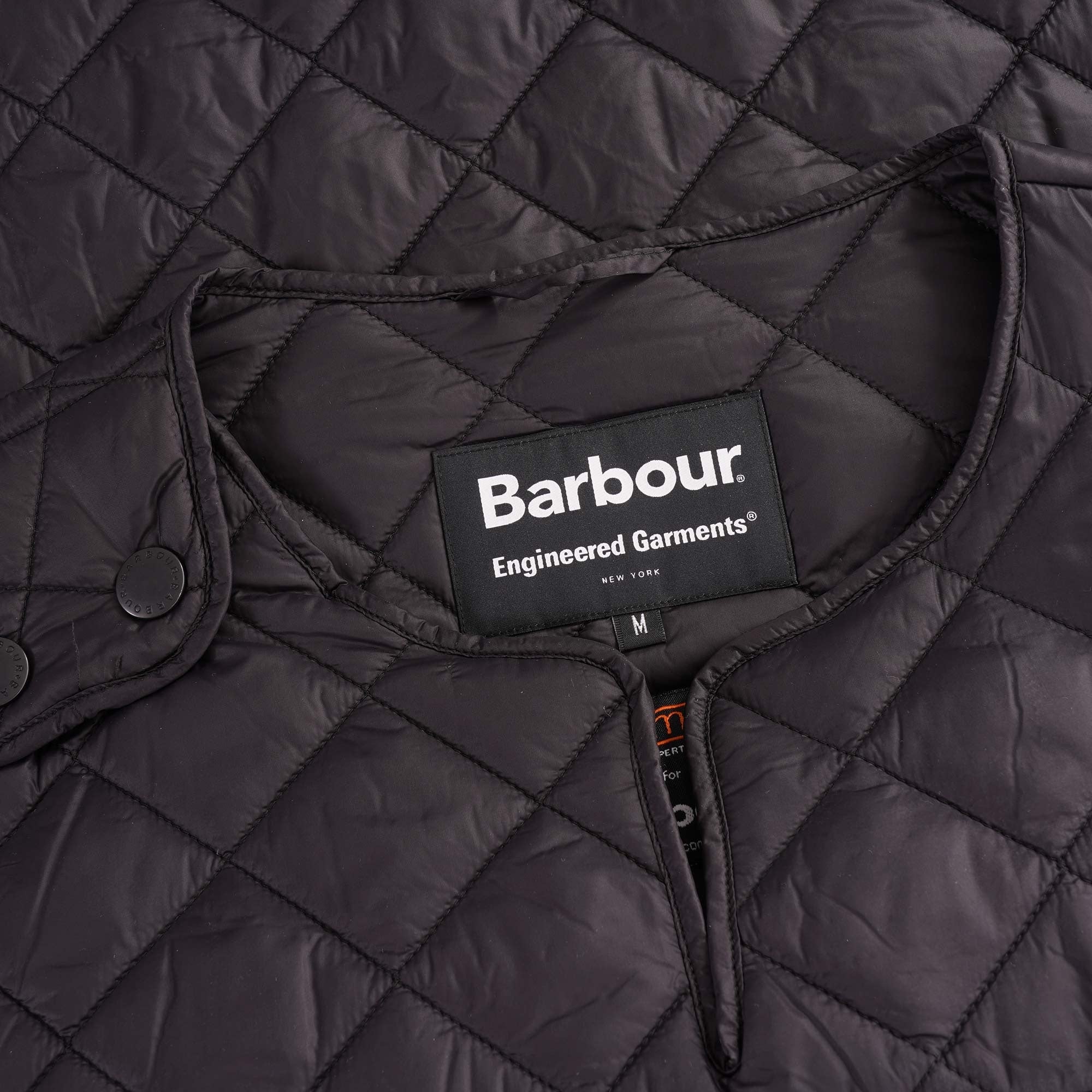 x Engineered Garments Pop Quilted Vest - Black