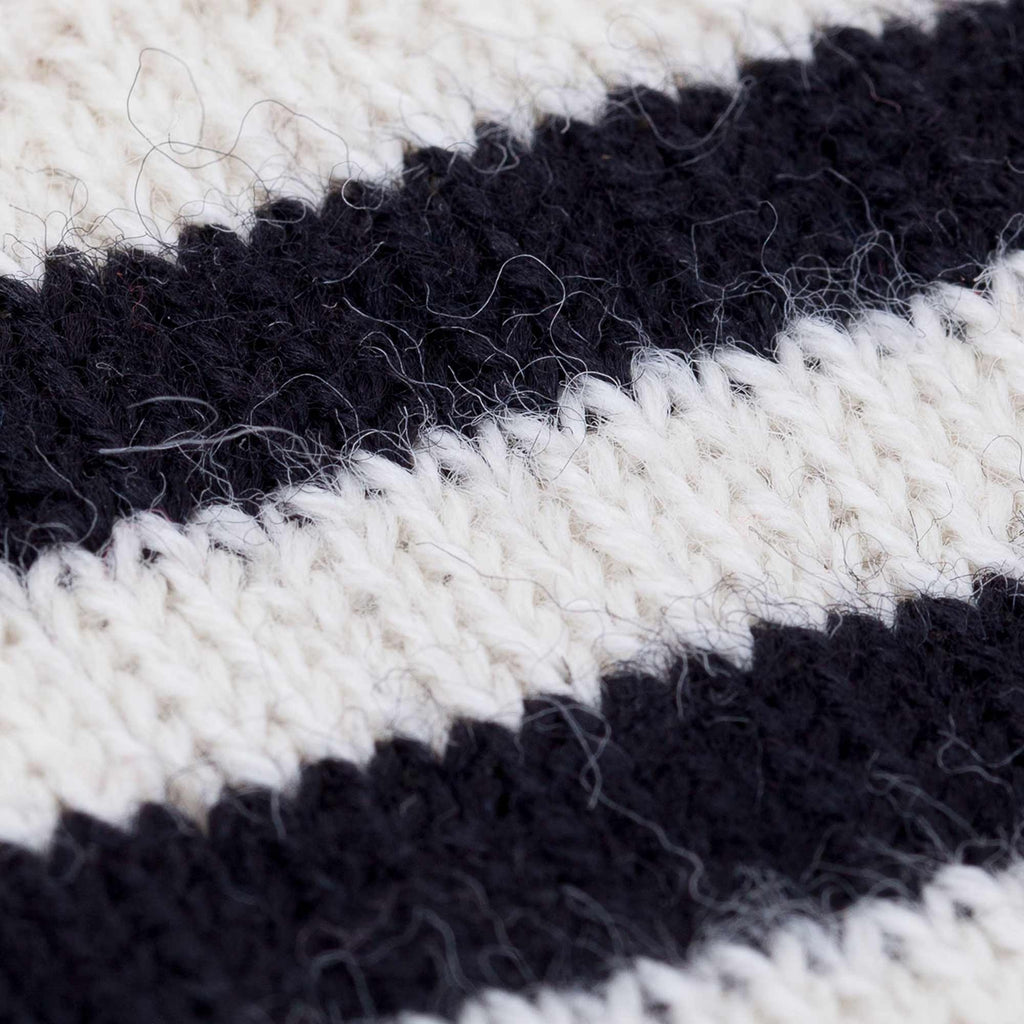 Retro Sport Socks Striped - Natural/Black