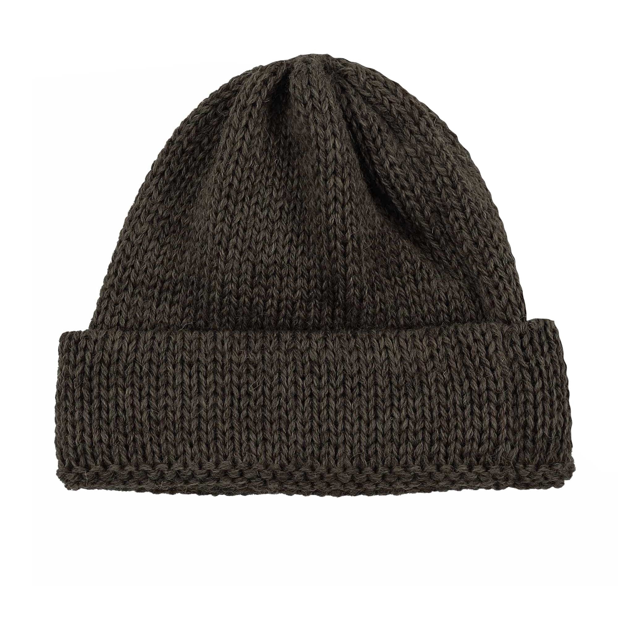 Short Watch Cap - Light Brown