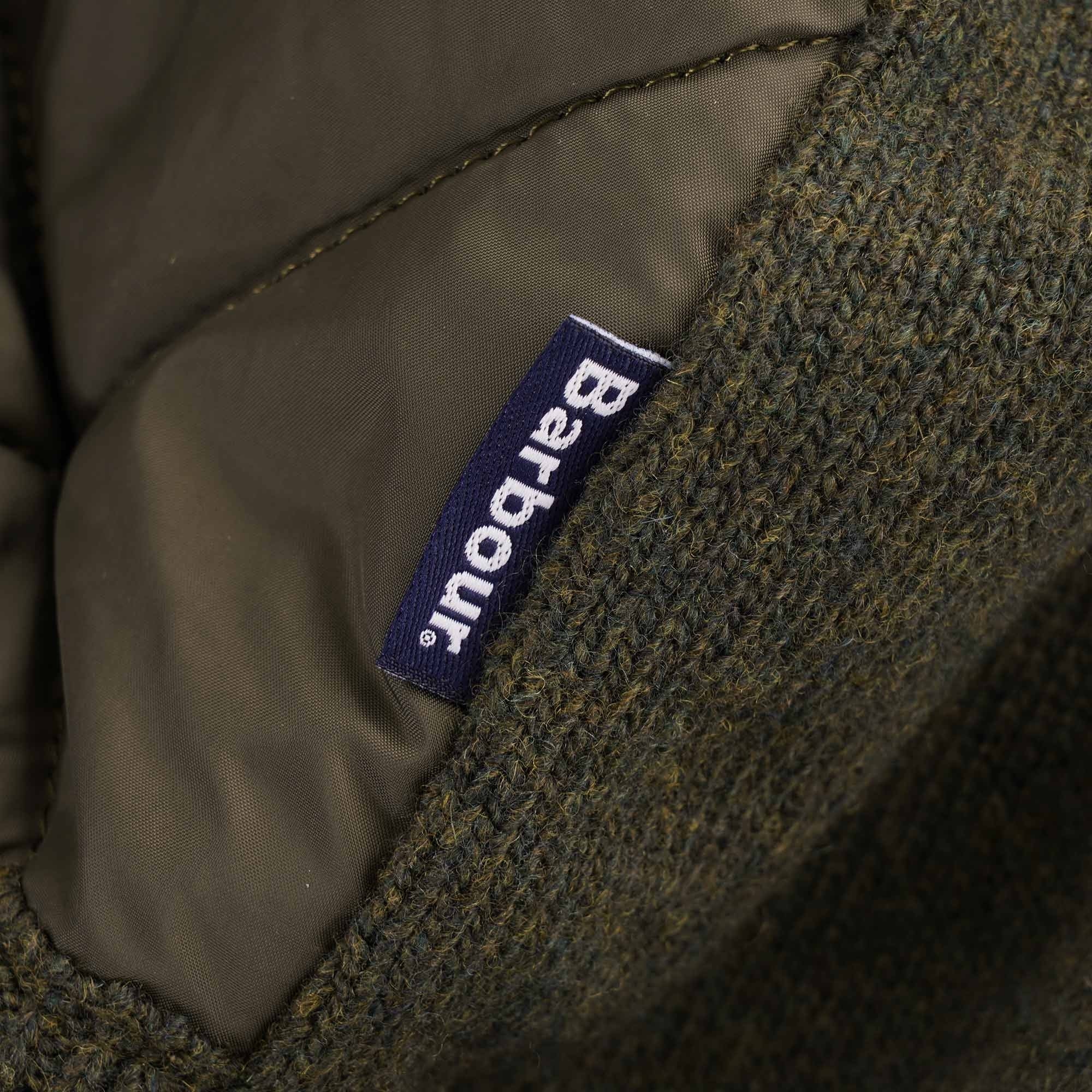 Arch Diamond Quilt Knit Jacket - Olive
