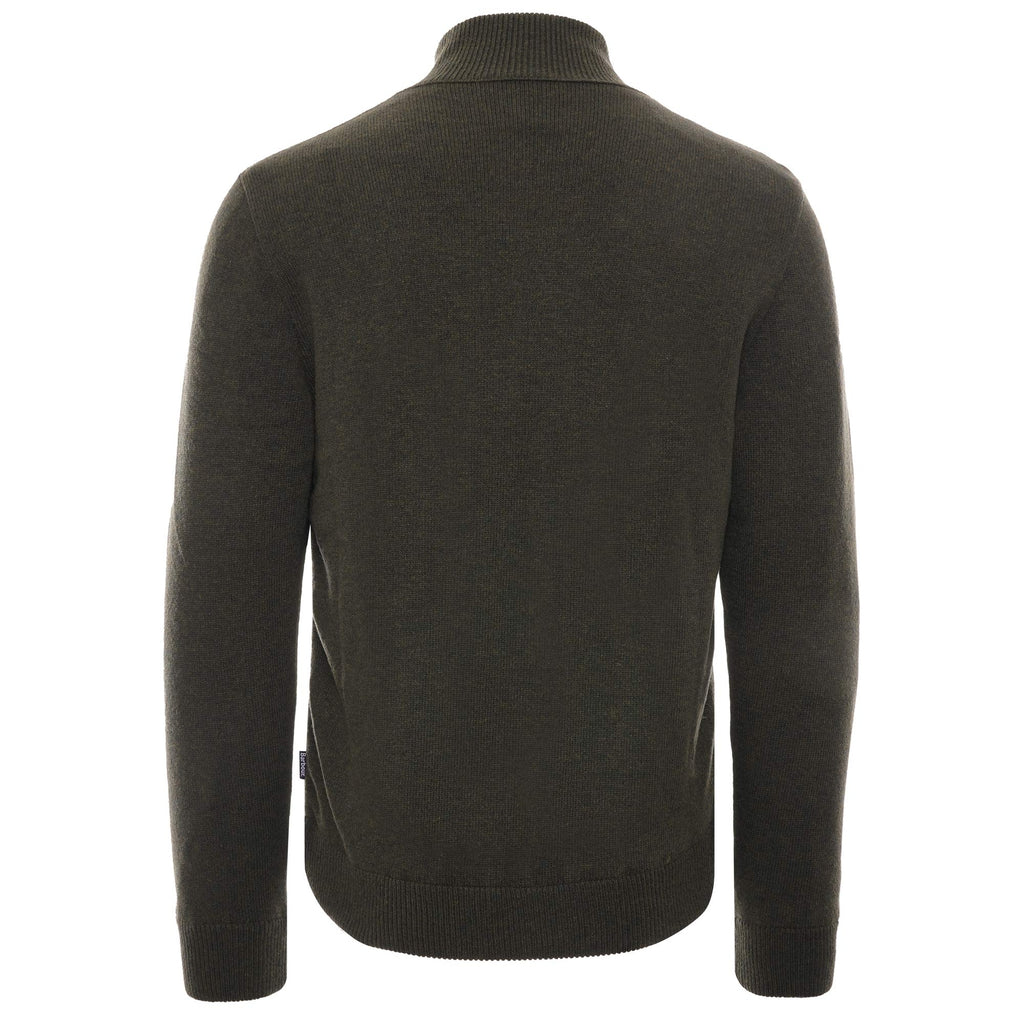 Arch Diamond Quilt Knit Jacket - Olive