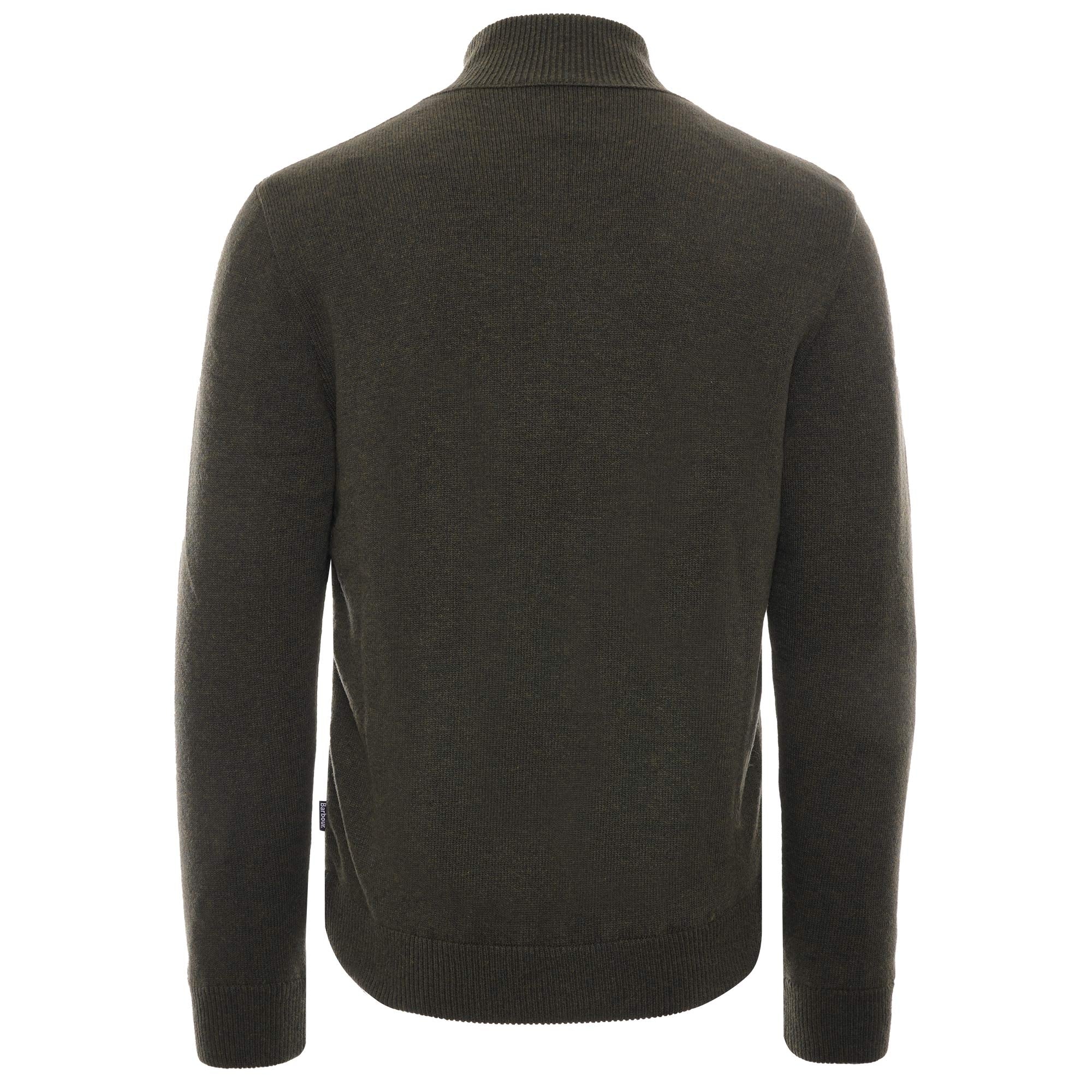 Arch Diamond Quilt Knit Jacket - Olive