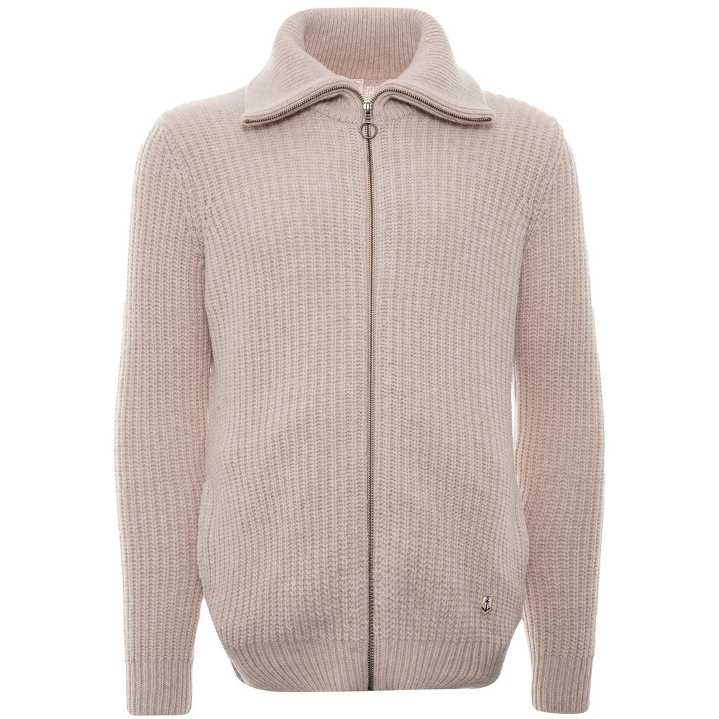 Ribbed Cardigan - Beige