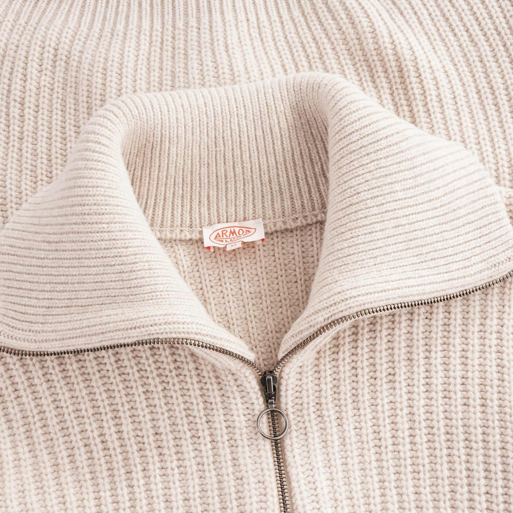 Ribbed Cardigan - Beige