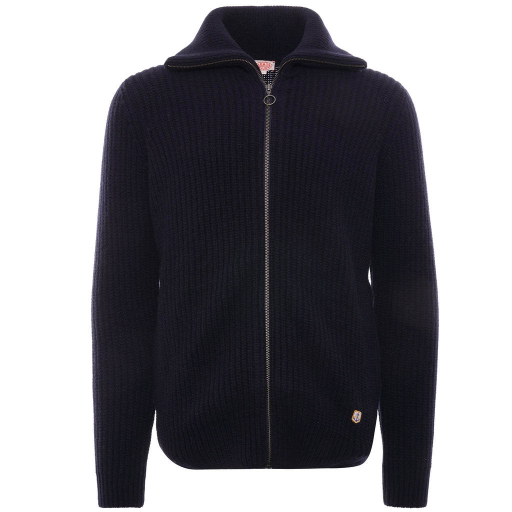 Ribbed Cardigan - Navy
