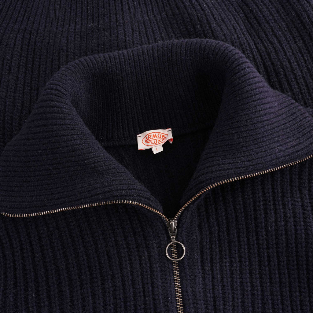 Ribbed Cardigan - Navy
