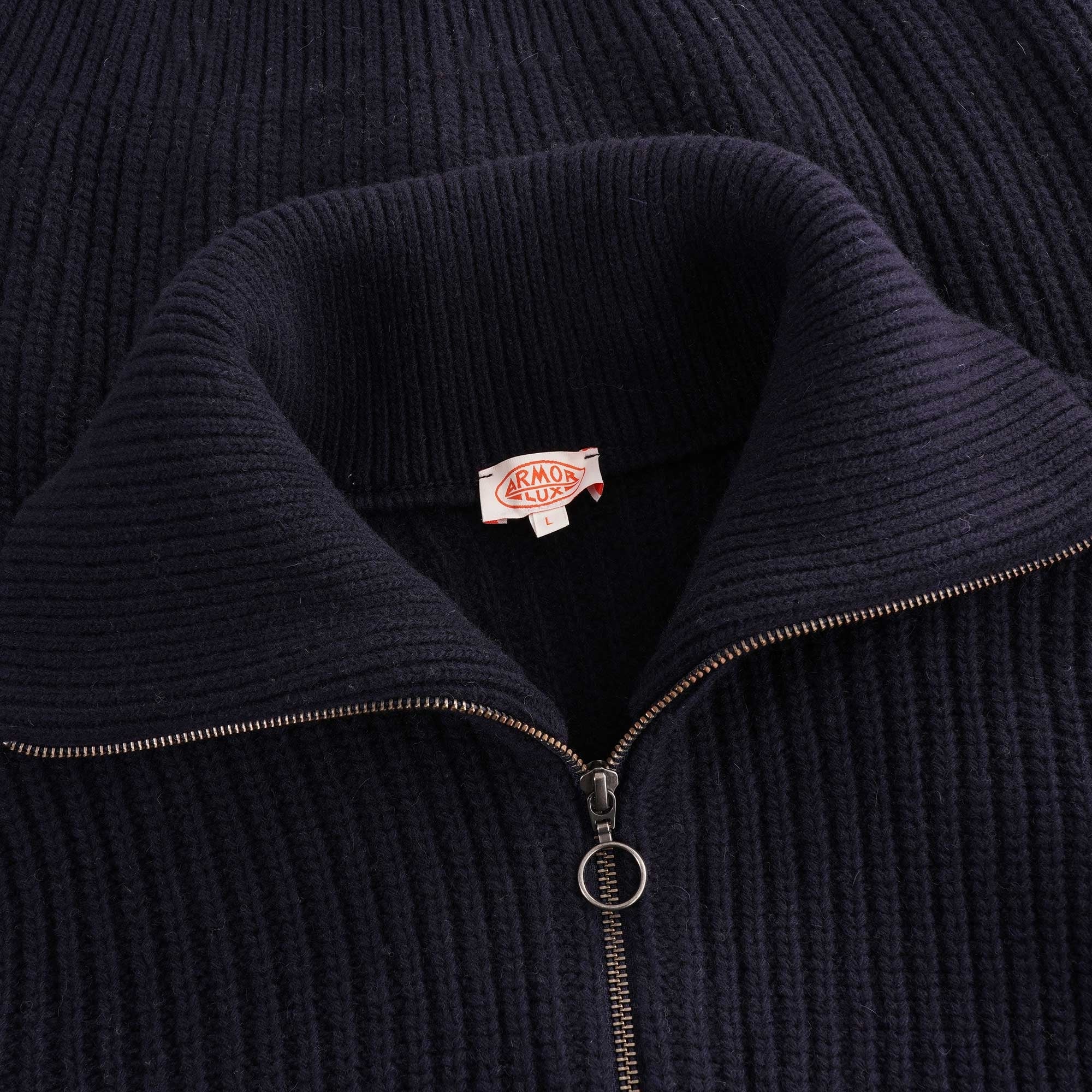 Ribbed Cardigan - Navy