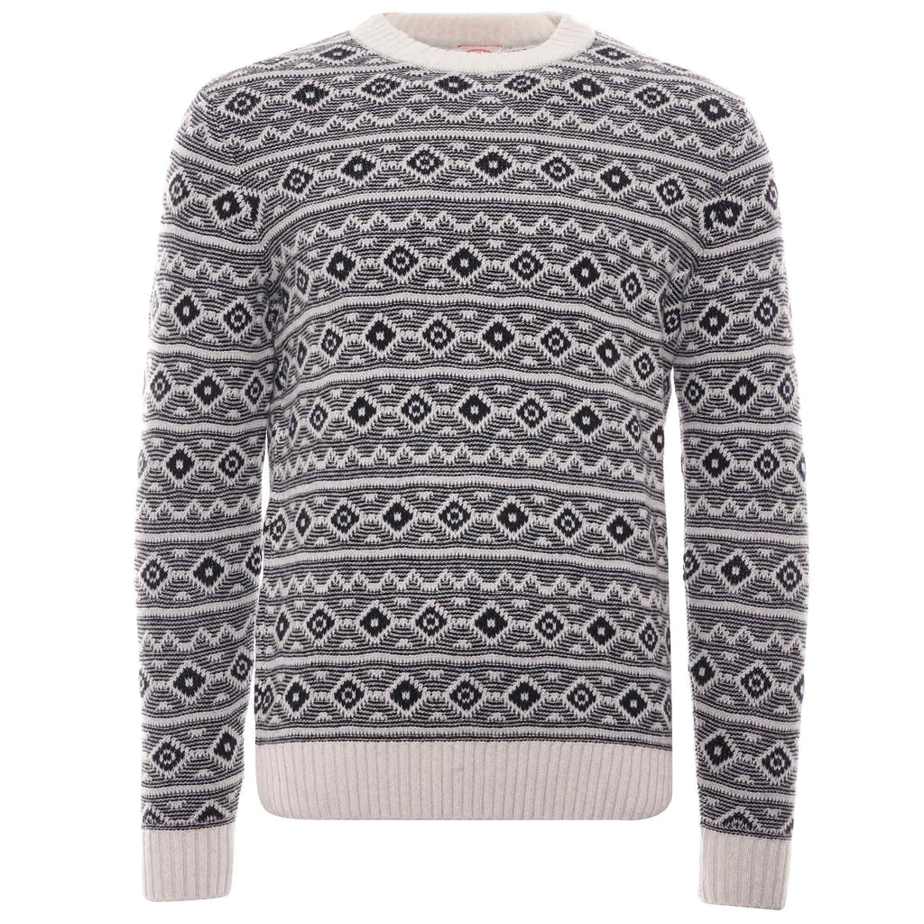 Jacquard Crewneck Jumper - Nature