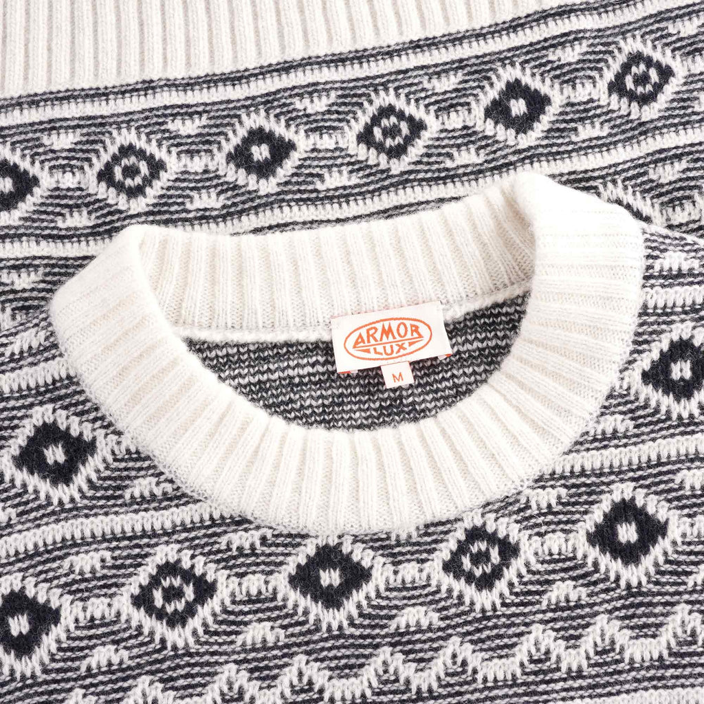 Jacquard Crewneck Jumper - Nature