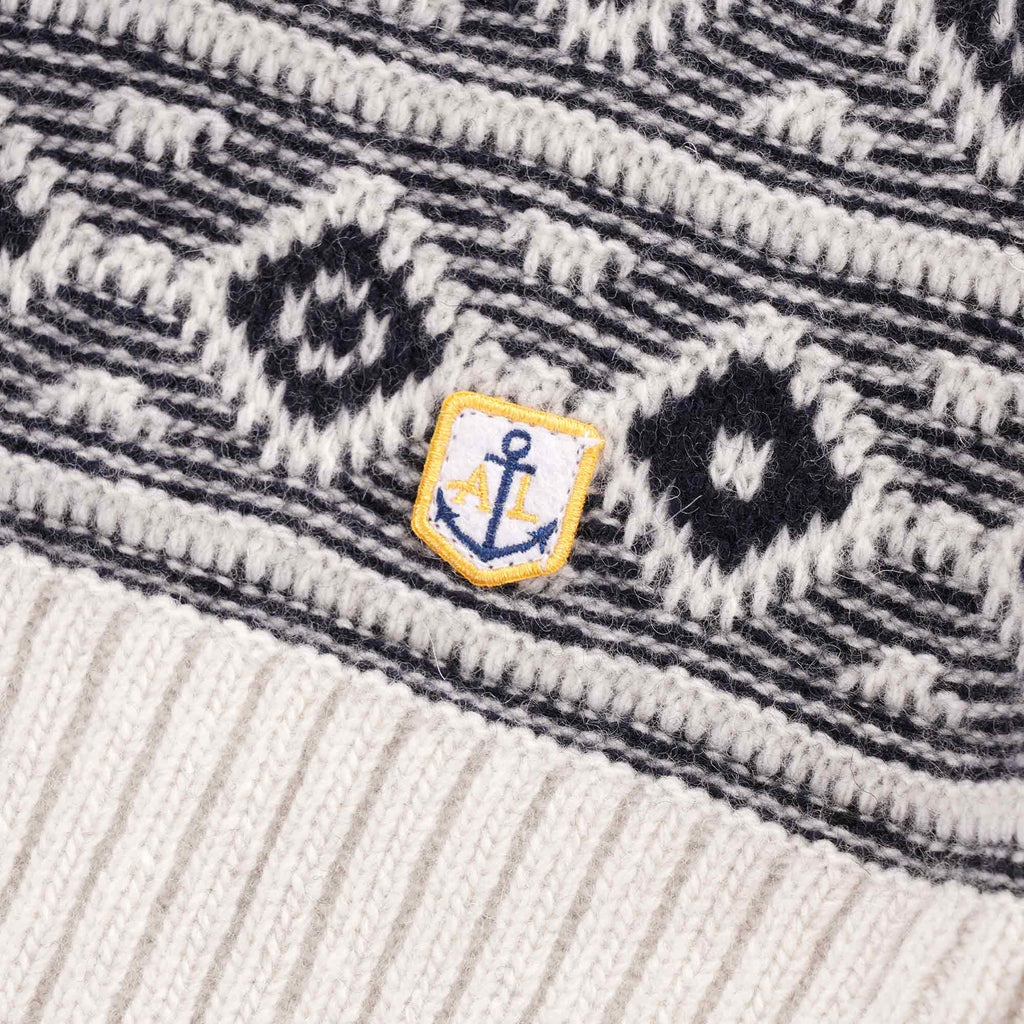 Jacquard Crewneck Jumper - Nature