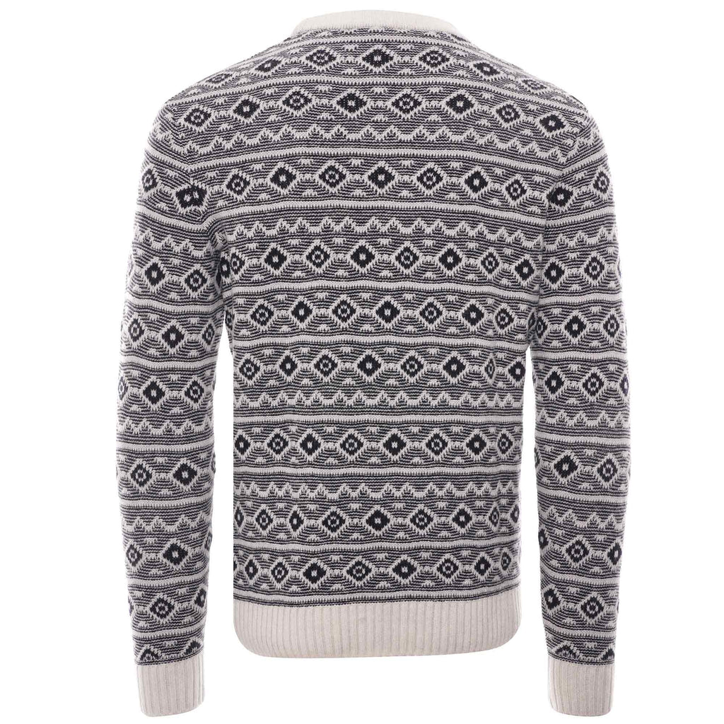 Jacquard Crewneck Jumper - Nature