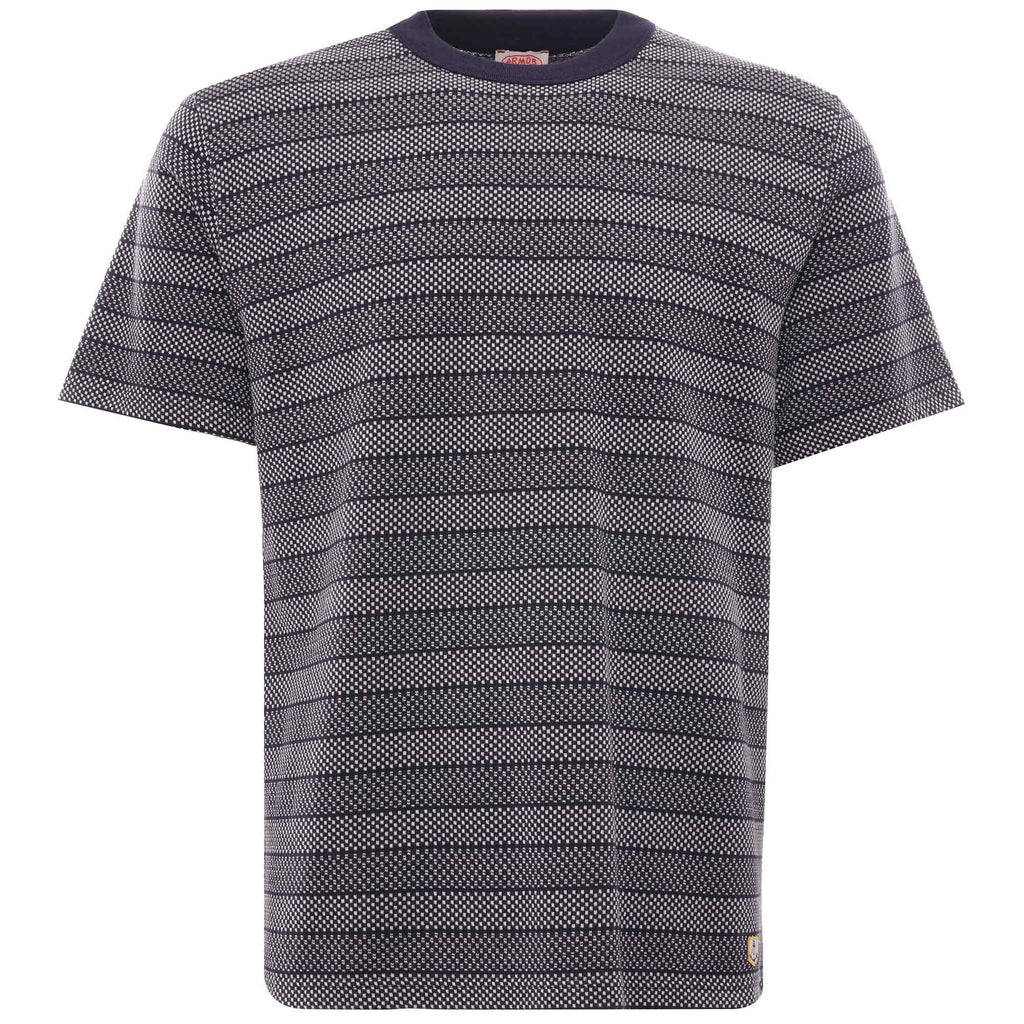 Jacquard T-Shirt - Navy/Nature