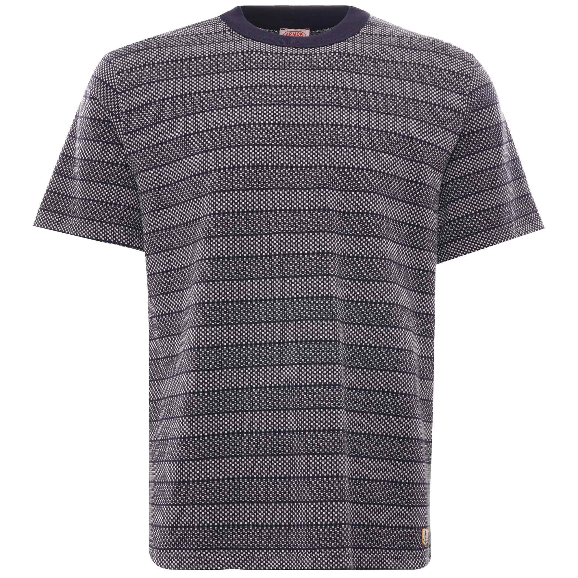 Jacquard T-Shirt - Navy/Nature
