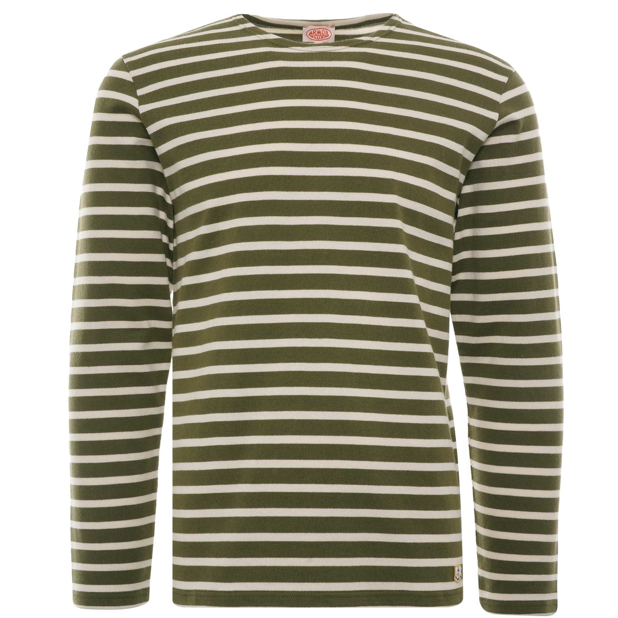 Breton Striped Shirt  - Khaki/Nature