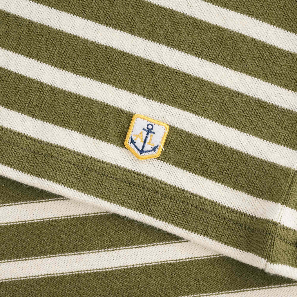 Breton Striped Shirt  - Khaki/Nature