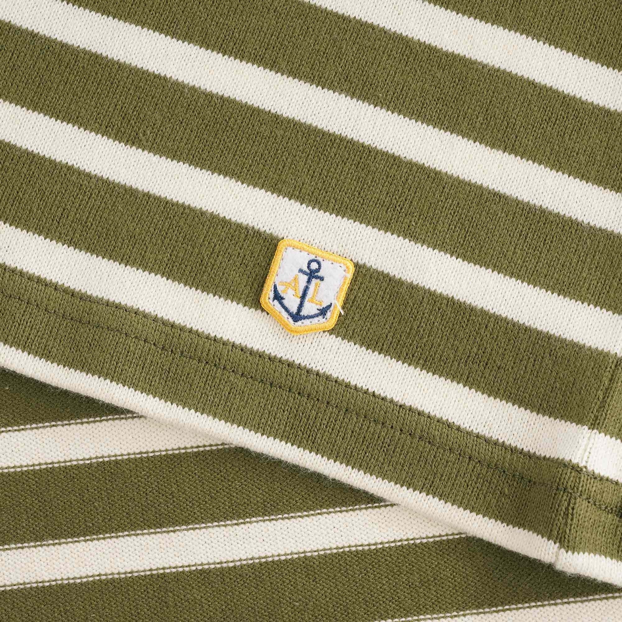 Breton Striped Shirt  - Khaki/Nature