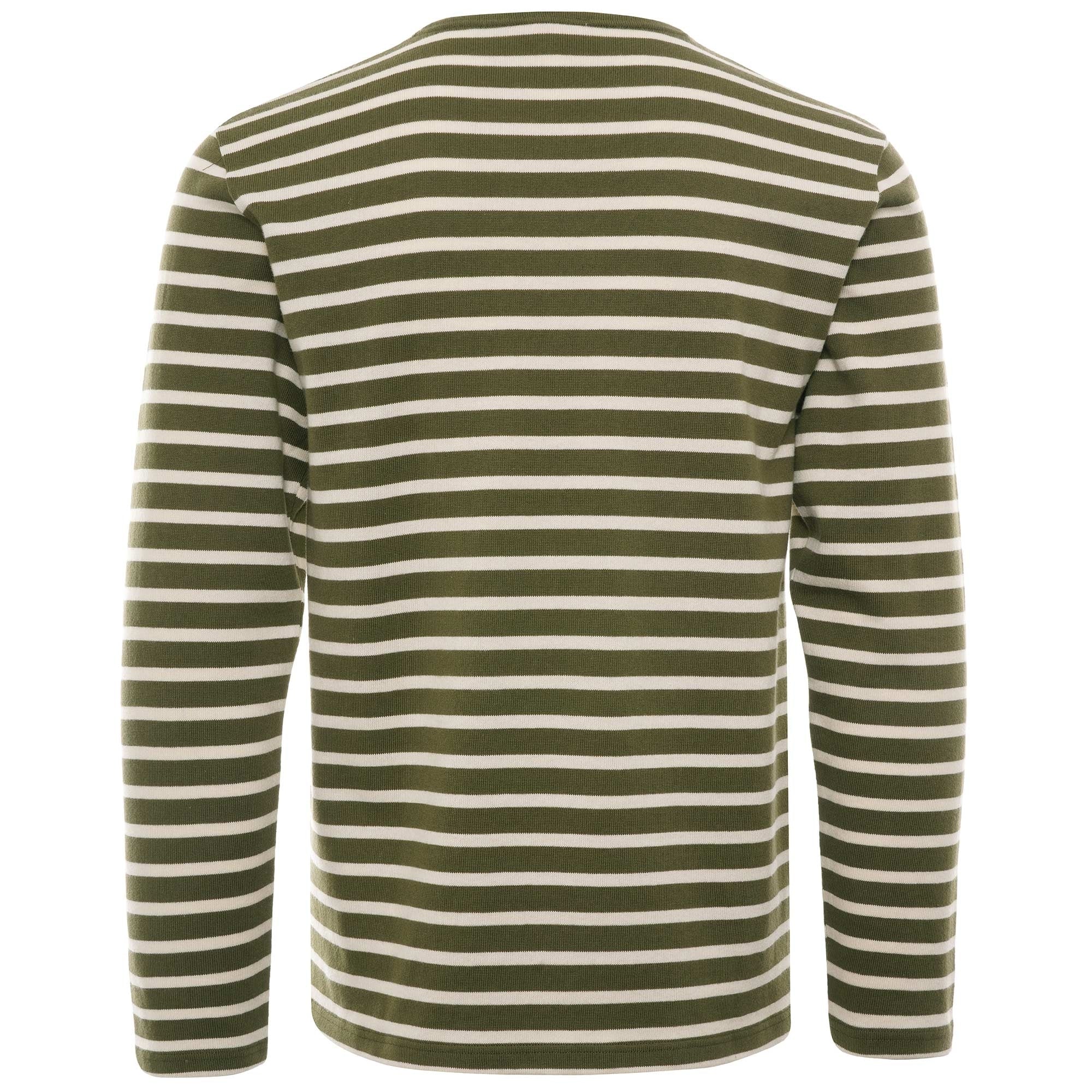 Breton Striped Shirt  - Khaki/Nature
