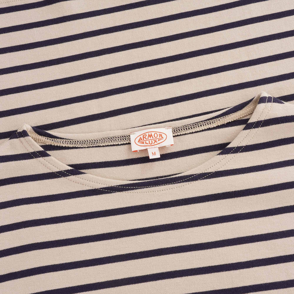 Breton Striped Shirt - Beige/Navy