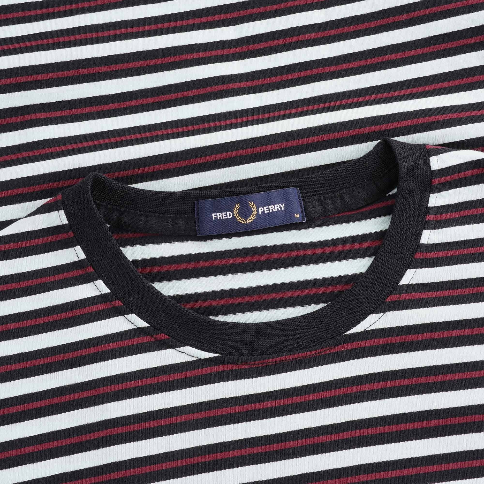 Fine Stripe T-Shirt - Brighton Blue