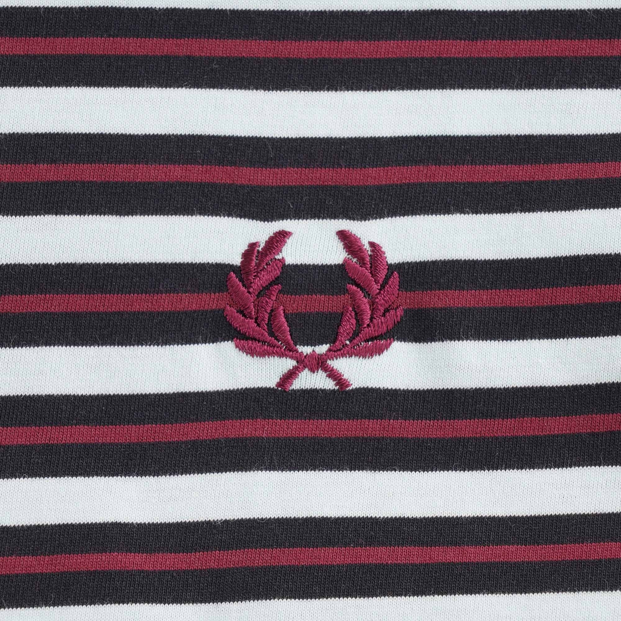 Fine Stripe T-Shirt - Brighton Blue
