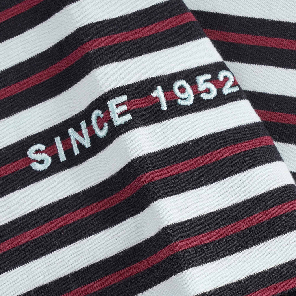 Fine Stripe T-Shirt - Brighton Blue