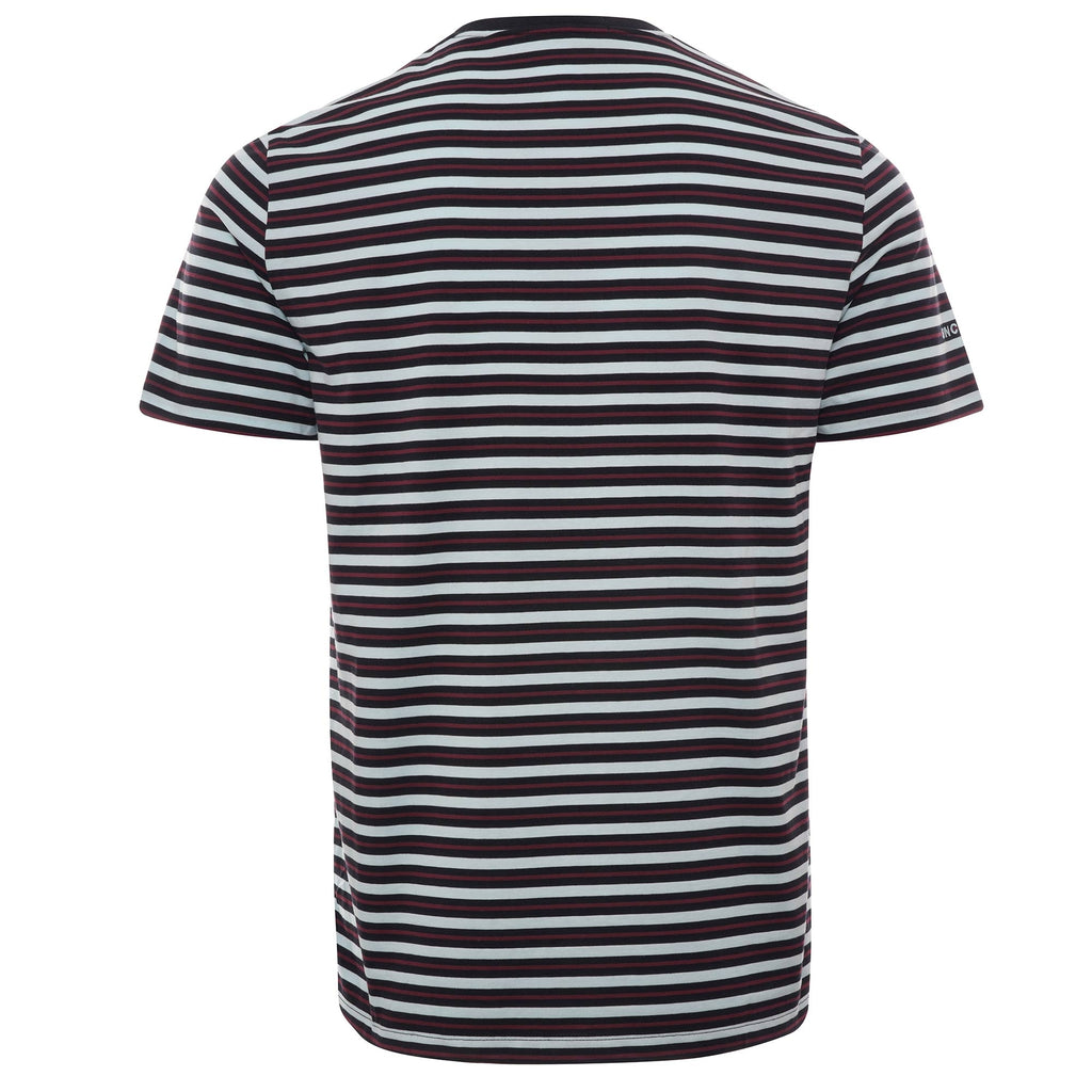 Fine Stripe T-Shirt - Brighton Blue
