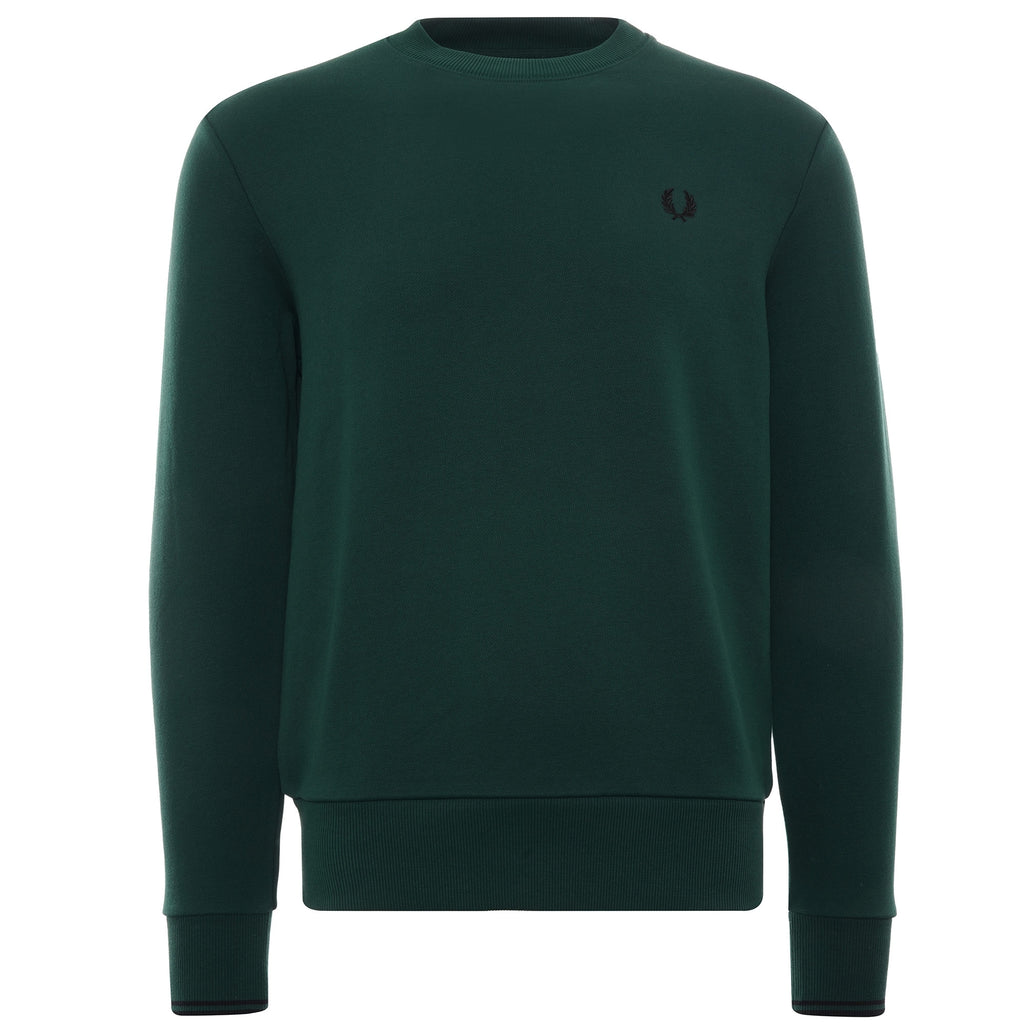 Crew Neck Sweatshirt - Ivy/Black