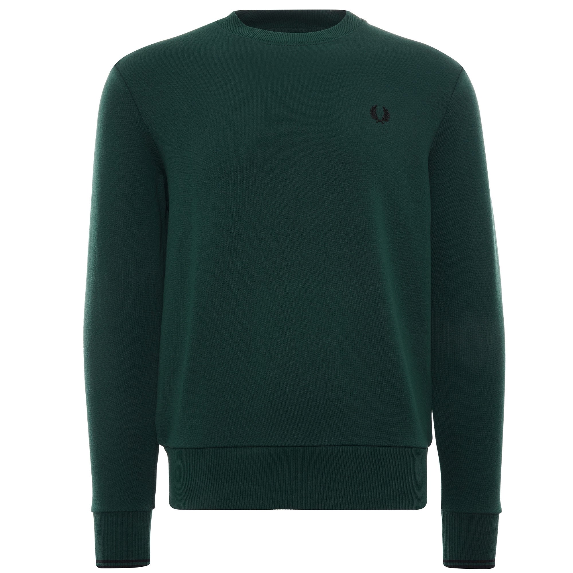 Crew Neck Sweatshirt - Ivy/Black