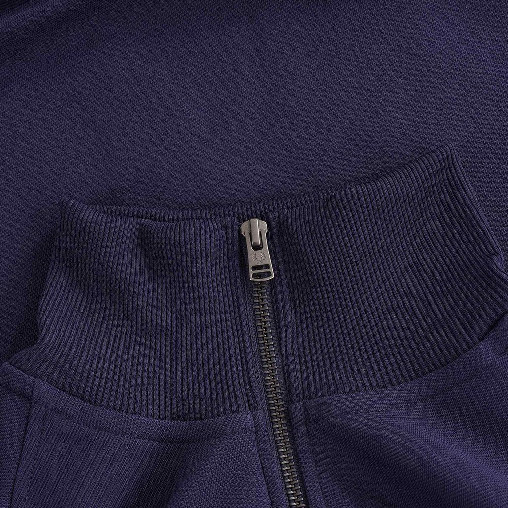 Striped Tape Track Jacket - Dark Carbon