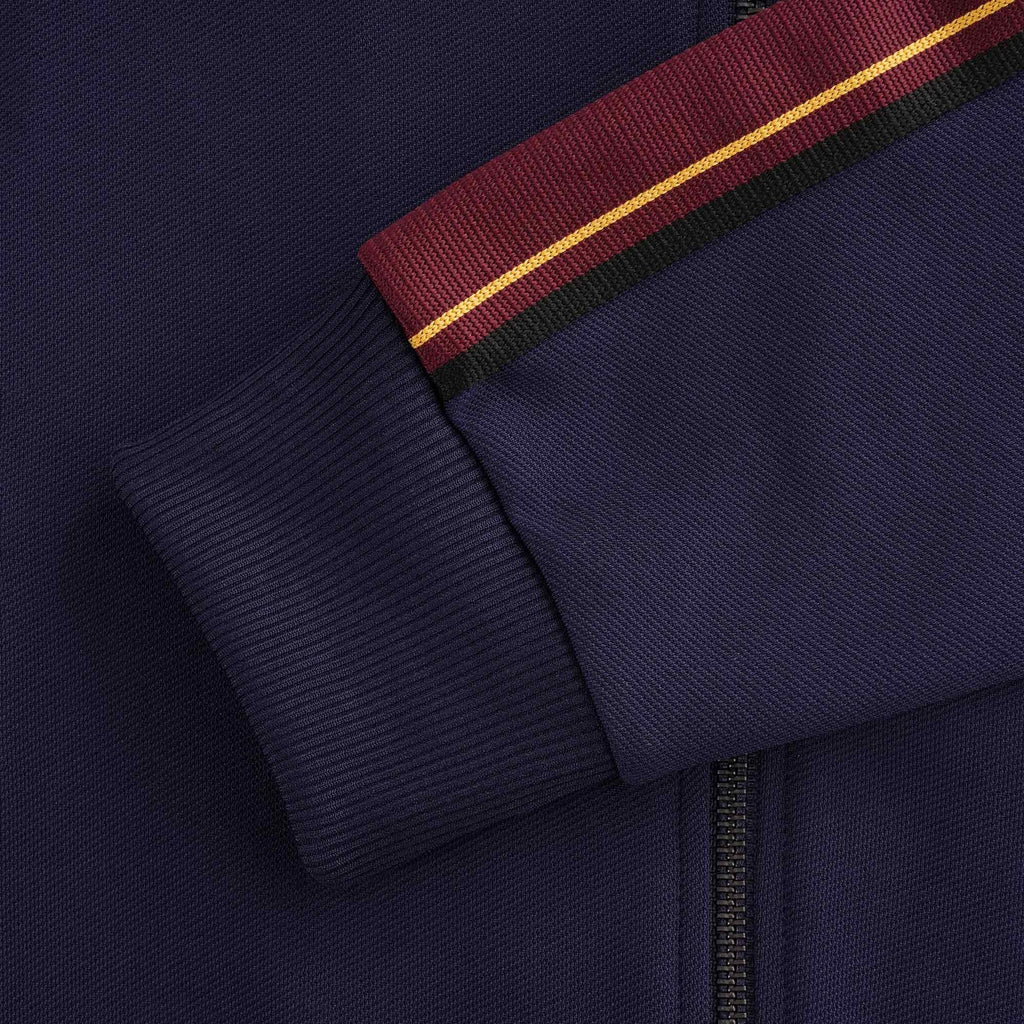 Striped Tape Track Jacket - Dark Carbon